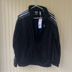 Adidas Women’s Black Track Jacket with White Logo